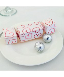 Hearts Cracker Favour Box