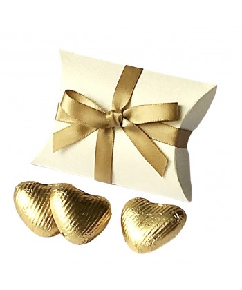 Gold bow shop pillow